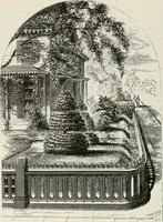 An illustration from Victorian gardens: The art of beautifying suburban home grounds (1870)