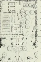 An illustration from Victorian gardens: The art of beautifying suburban home grounds (1870)