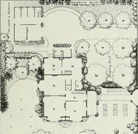An illustration from Victorian gardens: The art of beautifying suburban home grounds (1870)