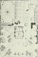 An illustration from Victorian gardens: The art of beautifying suburban home grounds (1870)