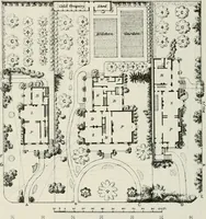 An illustration from Victorian gardens: The art of beautifying suburban home grounds (1870)