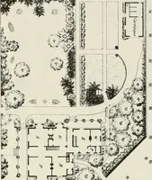 An illustration from Victorian gardens: The art of beautifying suburban home grounds (1870)