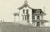 An illustration from Victorian gardens: The art of beautifying suburban home grounds (1870)
