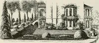 An illustration from Victorian gardens: The art of beautifying suburban home grounds (1870)