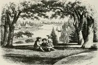 An illustration from Victorian gardens: The art of beautifying suburban home grounds (1870)