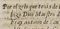 An illustration from Vida del sieruo de Dios v.p. fray Gonzalo Diaz de Amarante, padre de los pobres, de nacion portuques, y de profession religioso del real, y militar orden de Nuestra Señora de la Merced ... y hijo del conuento grande de Lima ... : Sacada de dos informaciones, que en su causa se hizieron en el Perù por los ordinarios de Lima ... (1678)