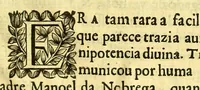 An illustration from Vida do venerauel padre Ioseph de Anchieta da Companhia de Iesu, taumaturgo do Nouo Mundo, na prouincia do Brasil. (1672)