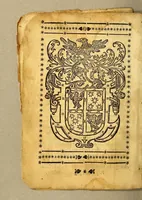 An illustration from Vida y milagros del bien auenturado Sanct Antonio de Padua : primer predicador general de la Orden del seraphico P.S. Fra[n]cisco : a quien el papa Grego. 9. por la alteza de su sabiduria, y excelente doctrina, llamò Archa Testamenti. (1605)