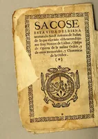 Picture 1 of 7 from Vida y milagros del bien auenturado Sanct Antonio de Padua : primer predicador general de la Orden del seraphico P.S. Fra[n]cisco : a quien el papa Grego. 9. por la alteza de su sabiduria, y excelente doctrina, llamò Archa Testamenti. (1605), leaf 6