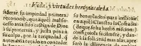 An illustration from Vida, y virtudes heroycas de la madre Maria de Jesus, religiosa professa en el Convento de la Limpia Concepcion de la Virgen Maria N. Señora de la Ciudad de los Angeles. (1676)