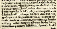 An illustration from Vida, y virtudes heroycas de la madre Maria de Jesus, religiosa professa en el Convento de la Limpia Concepcion de la Virgen Maria N. Señora de la Ciudad de los Angeles. (1676)