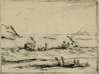 An illustration from Vie de la Mere de Dieu representée par emblesmes = Vita Beatae Mariae Vir. Matris Dei emblematib[us] delineata (1628)