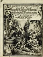 Picture 1 of 19 from Viel nutzende und erfindungen reichende Sinnbild-Kunst, oder, Hieroglyphische Bilder Vorstellung der Tügender, Laster, Gemuts-Bewegüngen Künste und Wissenschafften .. (1700), leaf 5