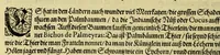 An illustration from Vierder Theil der Orientalischen Indien, in welchem erstlich gehandelt wirdt, von allerley Thieren, Früchten, Obs, vn[d] Bäumen, item von allerhand Würtz, Specereyen vnd Materialen, auch von Perlen vnd allerley Edelgesteinen, so in gemeldten Indien gefunden werden, wo vnd wie sie wachsen, auch wie sie daselbt geschätzet, gekaufft, vnd genannt werden, beschrieben durch Johann Hugen von Lintschotten, vnd andere. : Auch mit schönen Annotationibus gezieret vnd erkläret durch Bernardum Paludanum Medicinae D. in Enckheusen. Zum andern, die letzte Reise der Holländer in die Ost-Indien, welche aussgefahren im Frühling dess 1598. Jahrs. vnd mit 4. Schiffen wiederumb glücklich anheim gelanget, im Monat Julio dess 1599. Jahrs, (1600)