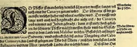 An illustration from Vierder Theil der Orientalischen Indien, in welchem erstlich gehandelt wirdt, von allerley Thieren, Früchten, Obs, vn[d] Bäumen, item von allerhand Würtz, Specereyen vnd Materialen, auch von Perlen vnd allerley Edelgesteinen, so in gemeldten Indien gefunden werden, wo vnd wie sie wachsen, auch wie sie daselbt geschätzet, gekaufft, vnd genannt werden, beschrieben durch Johann Hugen von Lintschotten, vnd andere. : Auch mit schönen Annotationibus gezieret vnd erkläret durch Bernardum Paludanum Medicinae D. in Enckheusen. Zum andern, die letzte Reise der Holländer in die Ost-Indien, welche aussgefahren im Frühling dess 1598. Jahrs. vnd mit 4. Schiffen wiederumb glücklich anheim gelanget, im Monat Julio dess 1599. Jahrs, (1600)