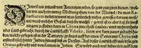 An illustration from Vierder Theil der Orientalischen Indien, in welchem erstlich gehandelt wirdt, von allerley Thieren, Früchten, Obs, vn[d] Bäumen, item von allerhand Würtz, Specereyen vnd Materialen, auch von Perlen vnd allerley Edelgesteinen, so in gemeldten Indien gefunden werden, wo vnd wie sie wachsen, auch wie sie daselbt geschätzet, gekaufft, vnd genannt werden, beschrieben durch Johann Hugen von Lintschotten, vnd andere. : Auch mit schönen Annotationibus gezieret vnd erkläret durch Bernardum Paludanum Medicinae D. in Enckheusen. Zum andern, die letzte Reise der Holländer in die Ost-Indien, welche aussgefahren im Frühling dess 1598. Jahrs. vnd mit 4. Schiffen wiederumb glücklich anheim gelanget, im Monat Julio dess 1599. Jahrs, (1600)