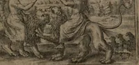 An illustration from Vier tractätlein Fr. Basilii Valentini benedicter ordens von dem grossen stäin der vralten weysen maister, vnd artzneyen menschlicher gesundheyt : deren er in seinen andern schrifften gedencket, aber vor diesem niemahlen an tag kommen seind, alss nemblich seine : 1. Handgriffe vber die bereitung des grossen steins : 2. Handgriffe wie er seine artzneyen gemacht hat : 3. Schlussreden vom sulphure, victriolo, vnnd magnete : 4. Supplementum oder zugabe (1625)