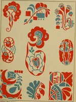 An illustration from Viñetas decorativas según el gusto del día. 30 láminas iluminadas a mano por Enrique Gillet. Prefacio de G. Umbdenstock (1922)