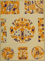 An illustration from Viñetas decorativas según el gusto del día. 30 láminas iluminadas a mano por Enrique Gillet. Prefacio de G. Umbdenstock (1922)