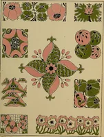 An illustration from Viñetas decorativas según el gusto del día. 30 láminas iluminadas a mano por Enrique Gillet. Prefacio de G. Umbdenstock (1922)