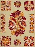 An illustration from Viñetas decorativas según el gusto del día. 30 láminas iluminadas a mano por Enrique Gillet. Prefacio de G. Umbdenstock (1922)