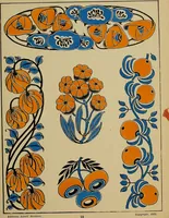 An illustration from Viñetas decorativas según el gusto del día. 30 láminas iluminadas a mano por Enrique Gillet. Prefacio de G. Umbdenstock (1922)