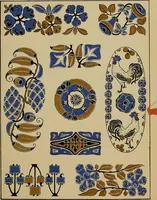 An illustration from Viñetas decorativas según el gusto del día. 30 láminas iluminadas a mano por Enrique Gillet. Prefacio de G. Umbdenstock (1922)