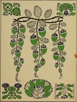 An illustration from Viñetas decorativas según el gusto del día. 30 láminas iluminadas a mano por Enrique Gillet. Prefacio de G. Umbdenstock (1922)