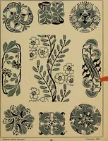 An illustration from Viñetas decorativas según el gusto del día. 30 láminas iluminadas a mano por Enrique Gillet. Prefacio de G. Umbdenstock (1922)