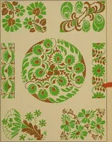 An illustration from Viñetas decorativas según el gusto del día. 30 láminas iluminadas a mano por Enrique Gillet. Prefacio de G. Umbdenstock (1922)