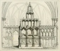 An illustration from Views of the most interesting collegiate and parochial churches in Great Britain; including screens, fonts, monuments .. (1824)