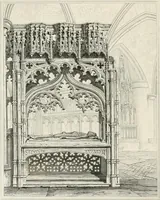 An illustration from Views of the most interesting collegiate and parochial churches in Great Britain; including screens, fonts, monuments .. (1824)