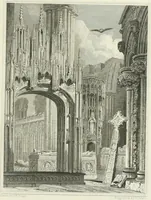 An illustration from Views of the most interesting collegiate and parochial churches in Great Britain; including screens, fonts, monuments .. (1824)