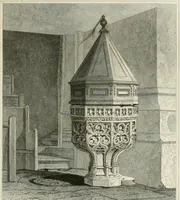 An illustration from Views of the most interesting collegiate and parochial churches in Great Britain; including screens, fonts, monuments .. (1824)