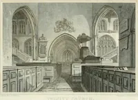 An illustration from Views of the most interesting collegiate and parochial churches in Great Britain; including screens, fonts, monuments .. (1824)