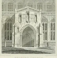 An illustration from Views of the most interesting collegiate and parochial churches in Great Britain; including screens, fonts, monuments .. (1824)