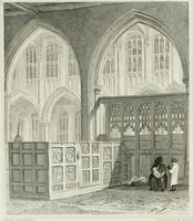 An illustration from Views of the most interesting collegiate and parochial churches in Great Britain; including screens, fonts, monuments .. (1824)