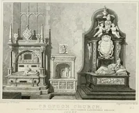 An illustration from Views of the most interesting collegiate and parochial churches in Great Britain; including screens, fonts, monuments .. (1824)