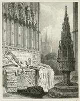 An illustration from Views of the most interesting collegiate and parochial churches in Great Britain; including screens, fonts, monuments .. (1824)