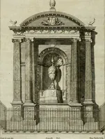 An illustration from Views of the most remarkable public buildings, monuments and other edifices in the city of Dublin (1780)