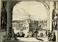 An illustration from Villa Angiana, vulgo het Perc van Anguien (1685)