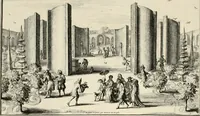 An illustration from Villa Angiana, vulgo het Perc van Anguien (1685)