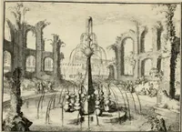 An illustration from Villa Angiana, vulgo het Perc van Anguien (1685)