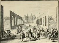 An illustration from Villa Angiana, vulgo het Perc van Anguien (1685)