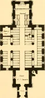 An illustration from Village architecture, being a series of picturesque designs for the inn, the schoolhouse, almshouses, markethouse, shambles, workhouse, parsonage, townhall, and church: forming a sequel to a work on rural architectue (1837)