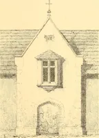 An illustration from Village architecture, being a series of picturesque designs for the inn, the schoolhouse, almshouses, markethouse, shambles, workhouse, parsonage, townhall, and church: forming a sequel to a work on rural architectue (1837)