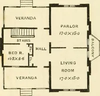 An illustration from Villas and cottages : a series of designs prepared for execution in the United State (1857)