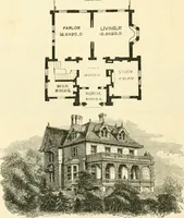 An illustration from Villas and cottages : a series of designs prepared for execution in the United State (1857)