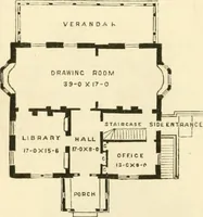 An illustration from Villas and cottages : a series of designs prepared for execution in the United State (1857)
