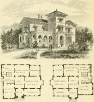 An illustration from Villas and cottages : a series of designs prepared for execution in the United State (1857)